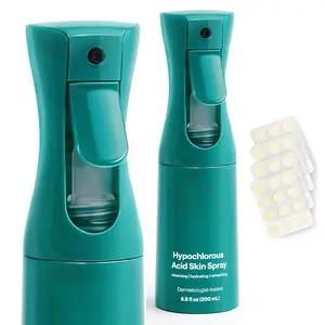 Hypochlorous Acid Spray for Face and Skin - Body & Facial Toner for Acne - Eyelid Cleanser - Moisturizing Face Spray Mist Hydrating - 6.8 Fl Oz - 12 Blemish Patches