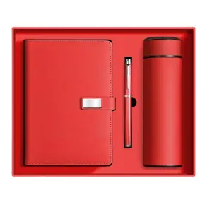 Business Notebook Set, 1 Set Including 1 Count Notebook & 1 Count Ballpoint Pen & 1 Count Coffee Cup, Office Stationery & Supplies