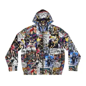 Gundam original taste Men's Full-Zip Hoodie (AOP)