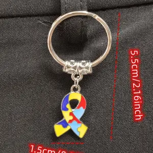 Autism ribbon keychain