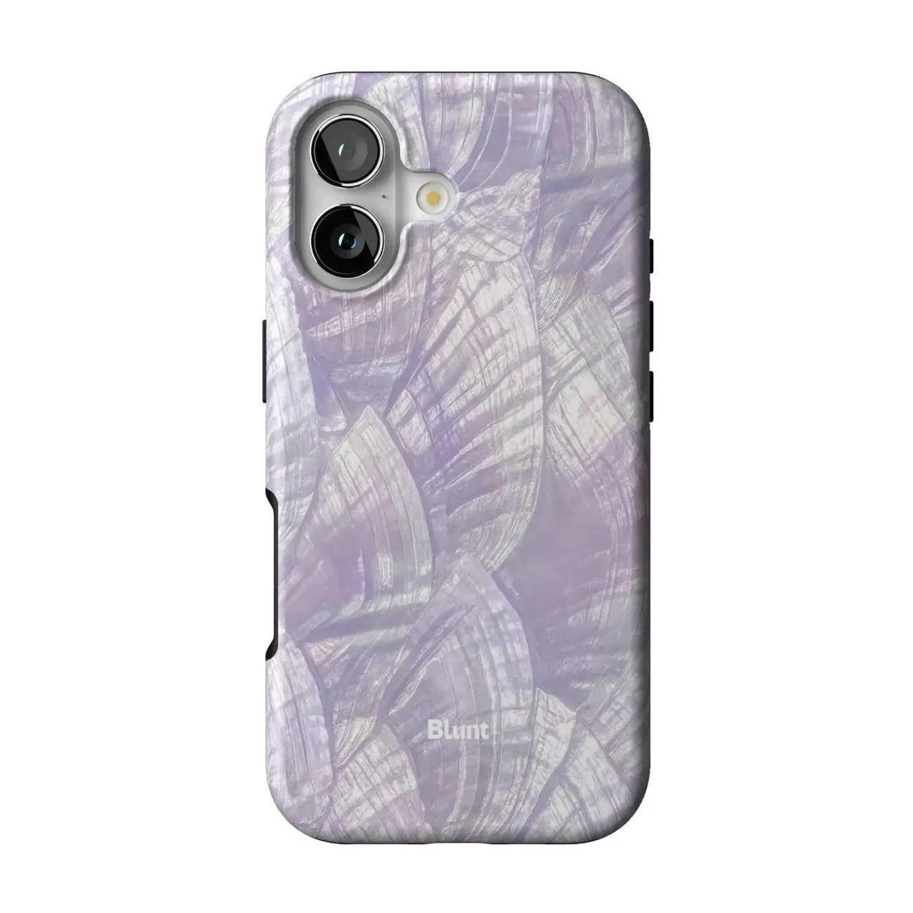 Blunt Lilac Petals iPhone Case, Purple Floral Phone Case, Cute Flower Protective Cover, Slim Shockproof MagSafe Compatible Case