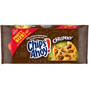 Chunky Chocolate Chip Cookies, Party Size, 24.75 oz Milk Snack