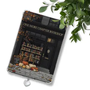 One More Chapter Bookstore Insert for Clear Case | Pumpkins Leaves and Fall Autumn Aesthetic | Bookish Accessories