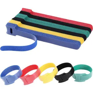 120PCS 6 Inch Cable Ties Reusable Multi-Purpose Wire Ties Cord Organizer Adjustable Cable Management 5 Colors
