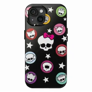 Monster High Phone Case, Trendy Two-In-One Film Case - Durable, Shock-Absorbing, and Trendy Protection - for iPhone17 16, 15, 14, 13, 12 Plus, Pro, Max, and Samsung S25-22 Perfect Birthday Gift for Friends