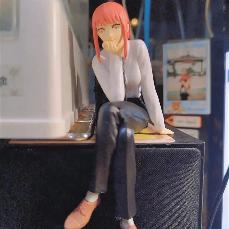 IN STOCK 14cm Chainsaw Man Figure Makima Anime Noodle Stopper Figure Model Toys For Girl Birthday Gifts Dropshipping
