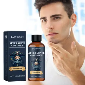Men's Post-Shave Care Cream, Refreshing Face Shaving Aftercare Moisturizing Nourishing Glossy Care, Essential Grooming Essentials