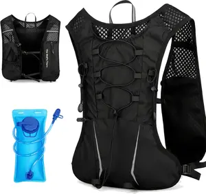 XBT Hydration Pack with 2L Water Bladder – Lightweight Reflective Running Vest Backpack