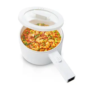 olakys. Electric Hot Pot,1.5L Mini Hot Pot, Ceramic Glaze Non-stick Portable Pot, Electric Pot for for Steak, Egg, Fried Rice, Oatmeal, Soup,Ramen with Dual Power Control, Electric Pot for Dorm Multifunctional Hot Pot Kitchen Appliances