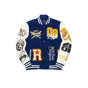 Forbidden Navy Varsity Jacket
