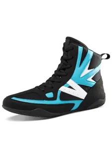 Men's Boxing Training Shoes, Non-slip Wear-resistant Boxing Shoes, Trendy Fashionable Sports Shoes for Boxing & Wrestling Training