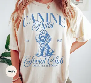 Dog Groomer Social Club Shirt, Gift for Dog Groomer, Coquette, Pet Stylist