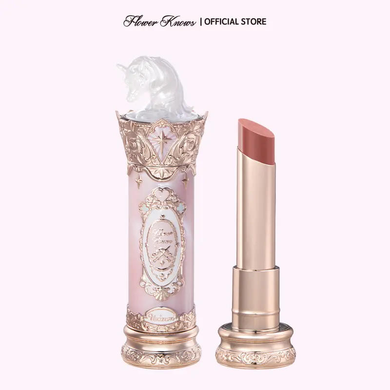 Flower Knows Knight Unicorn Collection Glazed Lipstick, with Hydrating Serum Oil, Nourishing, Lightweight Mirror Gloss Finish, Flawless Glossy Lips, Sparkly Makeup, Infinite Glow Aesthetic Makeup Products, #sohochic, Ideal for Christmas gift, Black Friday