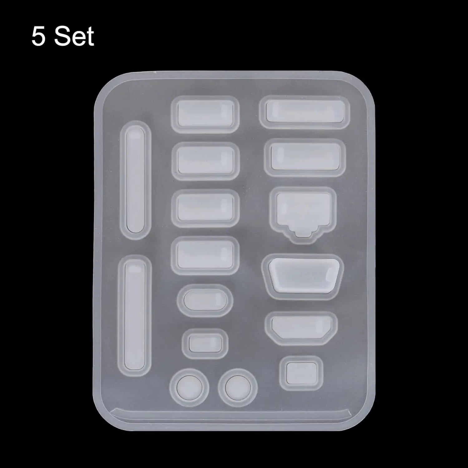 80-Piece Silicone Port Covers Anti-Dust Protectors for Devices - USB C/Type C, USB Female Plug, RJ45, SD Card, Headphone Ports, Green (16pcs/Set) for Device Cleaning