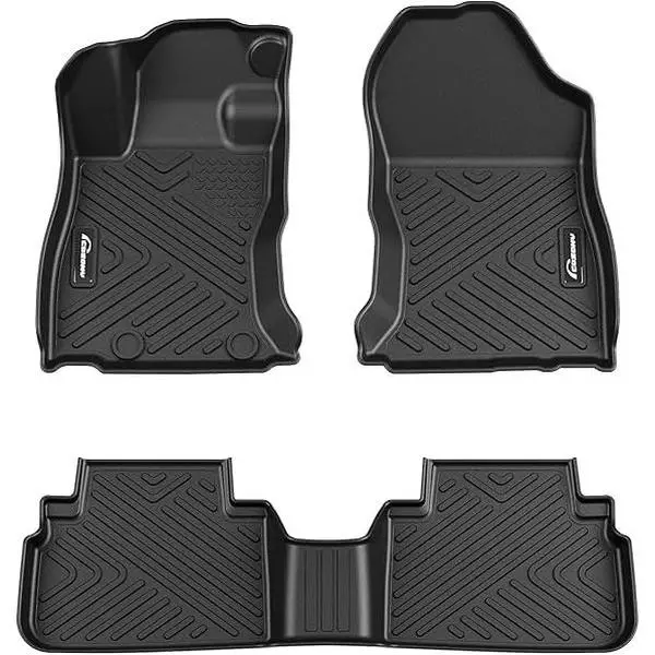Custom Fit Heavy-Duty Waterproof Car Floor Mats, Non-Slip Full Set Interior Liners for 2019-2025 Subaru Forester, All-Weather Durable Floor Protection, Easy to Clean & Maintain
