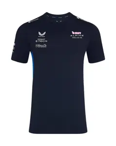 Alpine Racing F1 2025 Men's Team T-Shirt- Navy