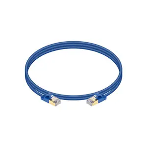 Monoprice Cat6A Ethernet Patch Cable - SlimRun, Snagless RJ45, Stranded, S/STP, Pure Bare Copper, 36AWG, 3ft, Blue