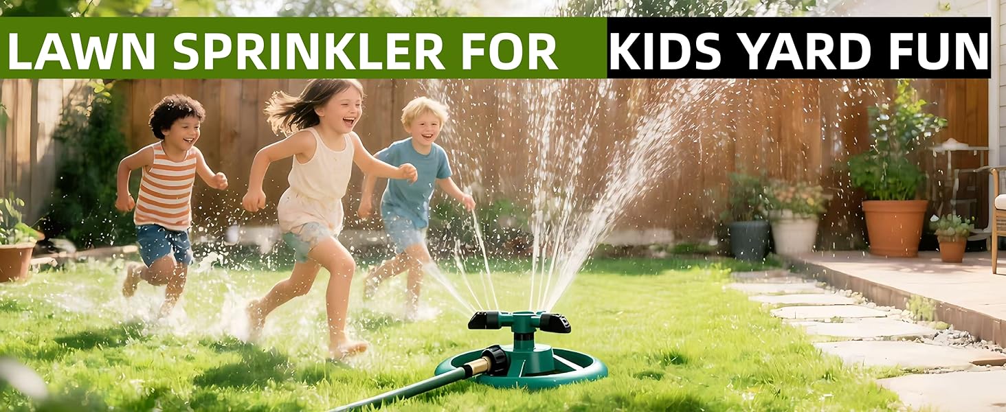 360 Degree Rotating Lawn Sprinkler, Automatic Garden Watering System, Large Area Coverage Irrigation, Heavy Duty Yard Sprinkler for Outdoor Spray, Adjustable Lawn & Garden Watering Device,Household Essential — Durable detail 5