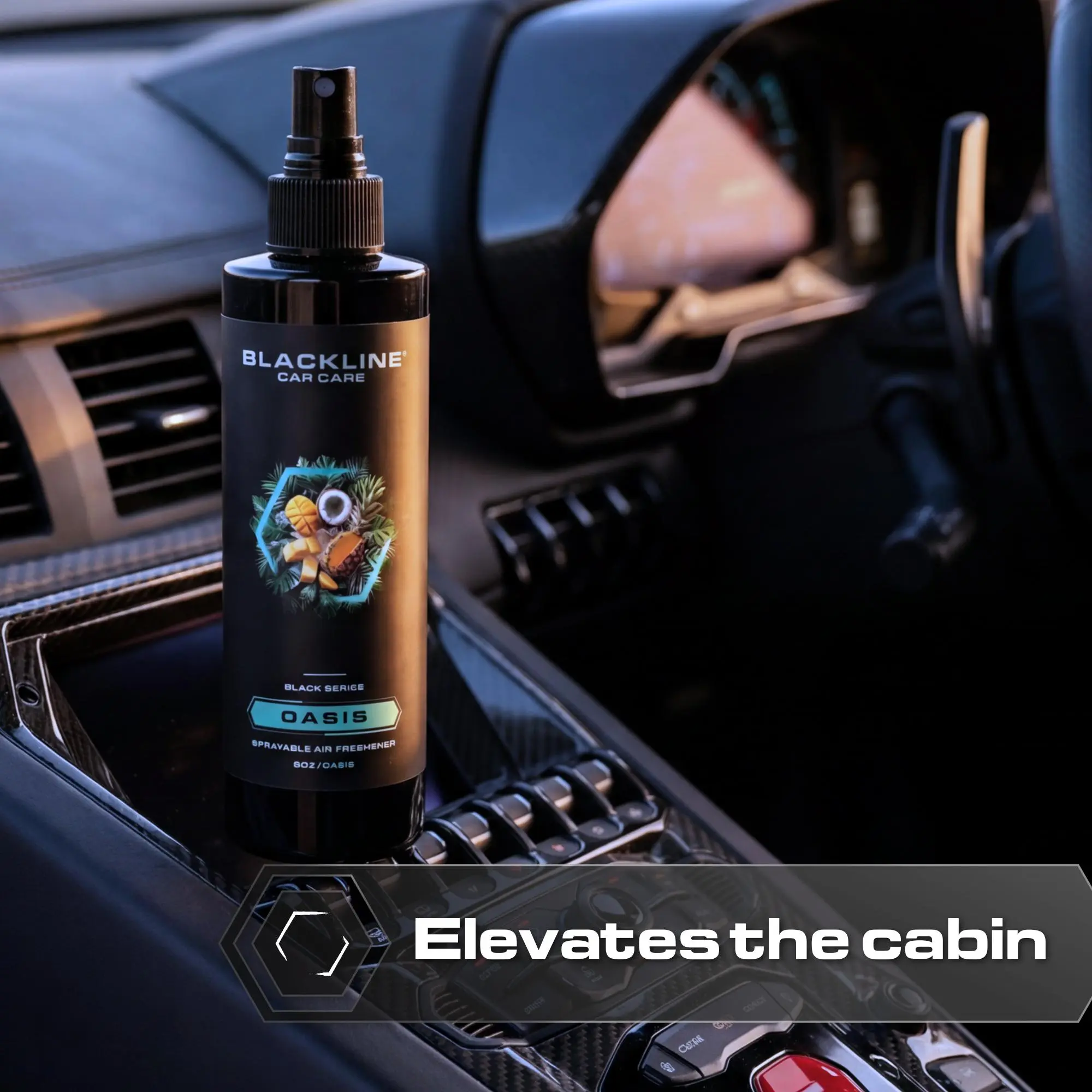BLACKLINE Air Freshener Bundle – Long-Lasting Premium Car Scents, Signature Scent Collections & Refresh Bundles with Matching Reset Interior Cleaner, Dark Ice, Teakwood, Wild Cherry & More