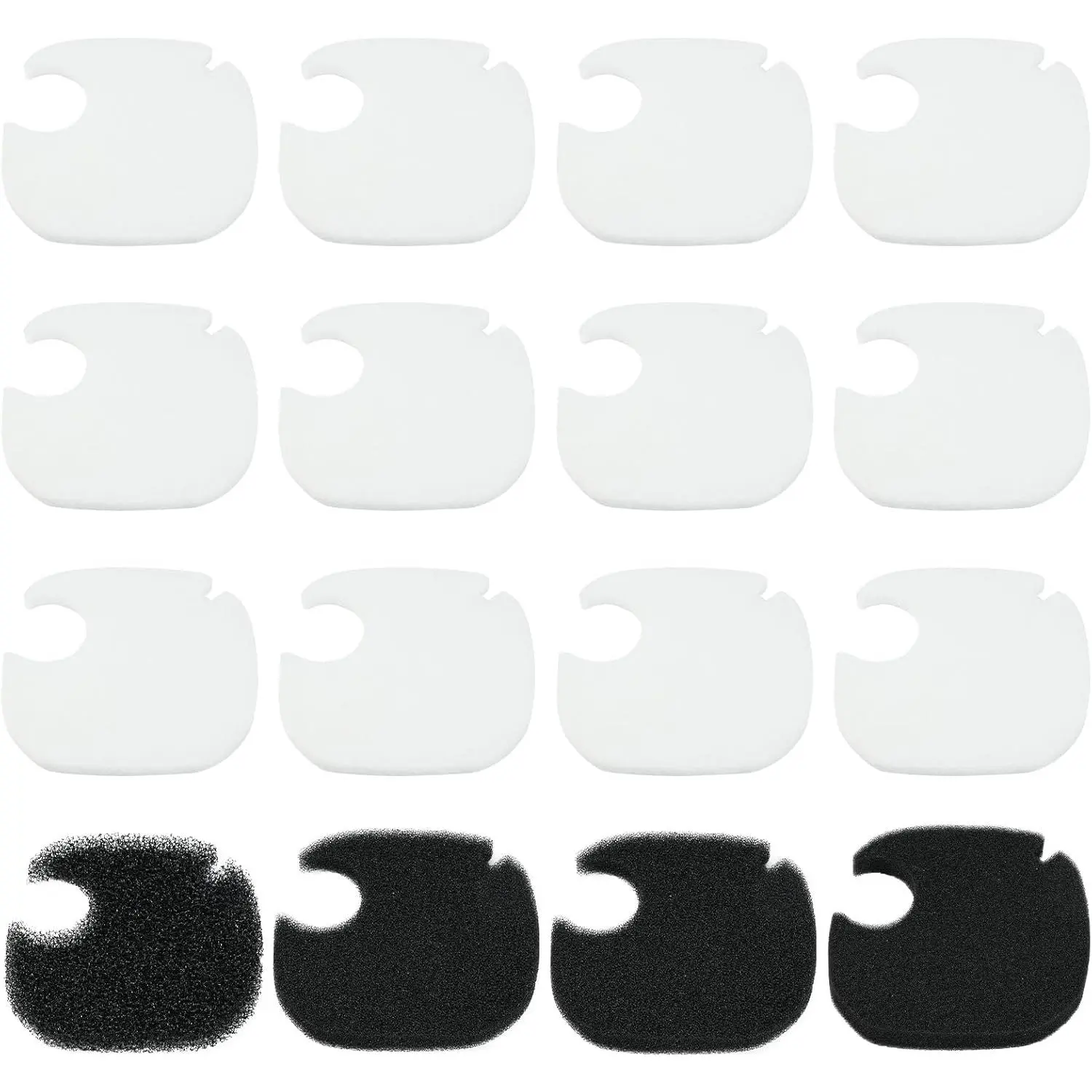 16 count  Canister Filter Pads Compatible with AMOSIJOY/PONDFORSE 172/225/265GPH Aquarium Filter Media  Floss