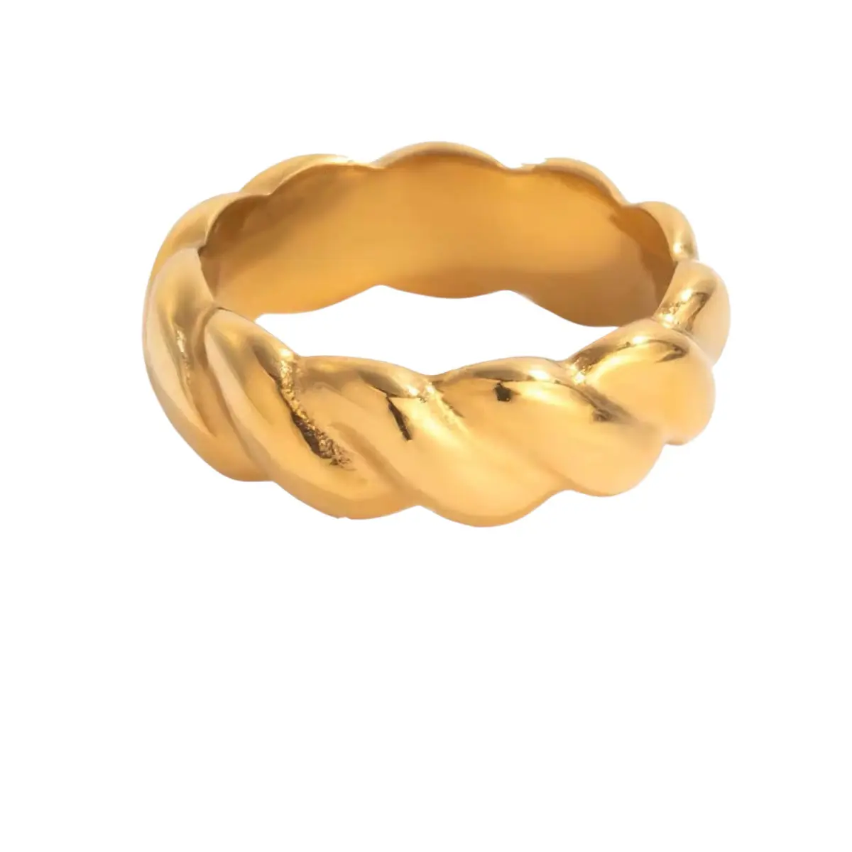 18K Swirl Ring
