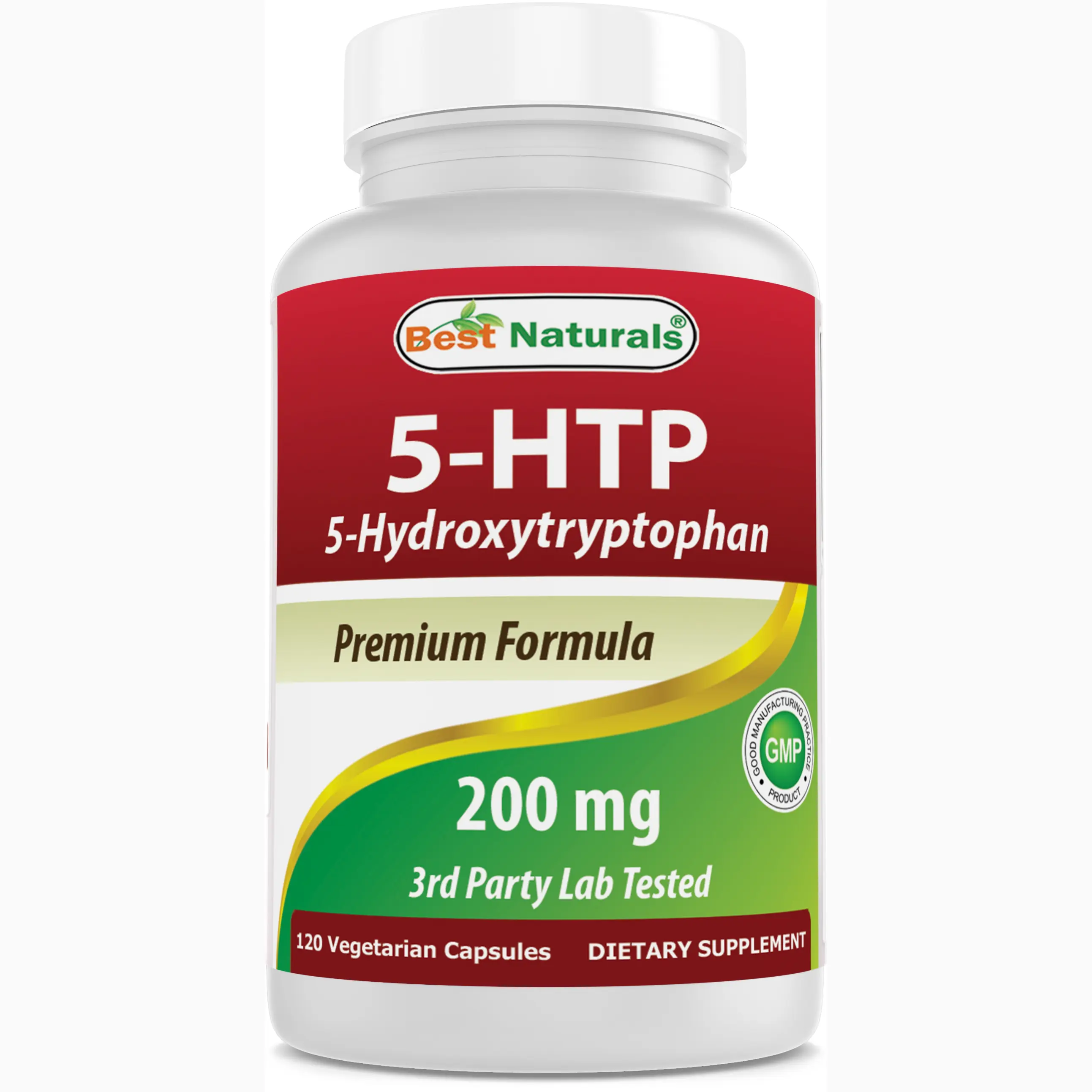 Best Naturals 5-HTP 200 mg 120 Vegetarian Capsules Best Naturals 5-HTP 200 mg 120 Vegetarian Capsules
