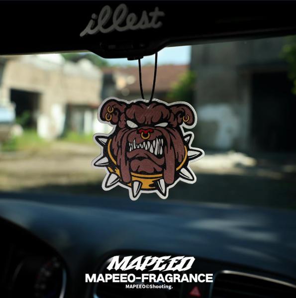 1PCS Bulldog Car Air Freshener Long Lasting Fragrance - French Vanilla & Royal Ebony - Cool Dog Car Decor Accessory for Men & Women