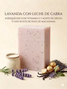 DIY Homemade Soap supply-3.5oz Lavender Goat's Milk Soap Making Supplies - 3.5oz Kit with Argan Oil, Macadamia Nut Oil for Candle & Soap Making Hobbies