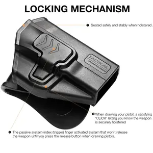 TSG Level II Polymer Paddle Holster fits: Glock 43x, 43