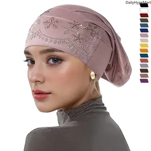 Ladies' Ethnic Rhinestone Stretchy Long Tube Scarf Head Wrap - Multi-Color Turban, Daily Casual Fashion Accessory