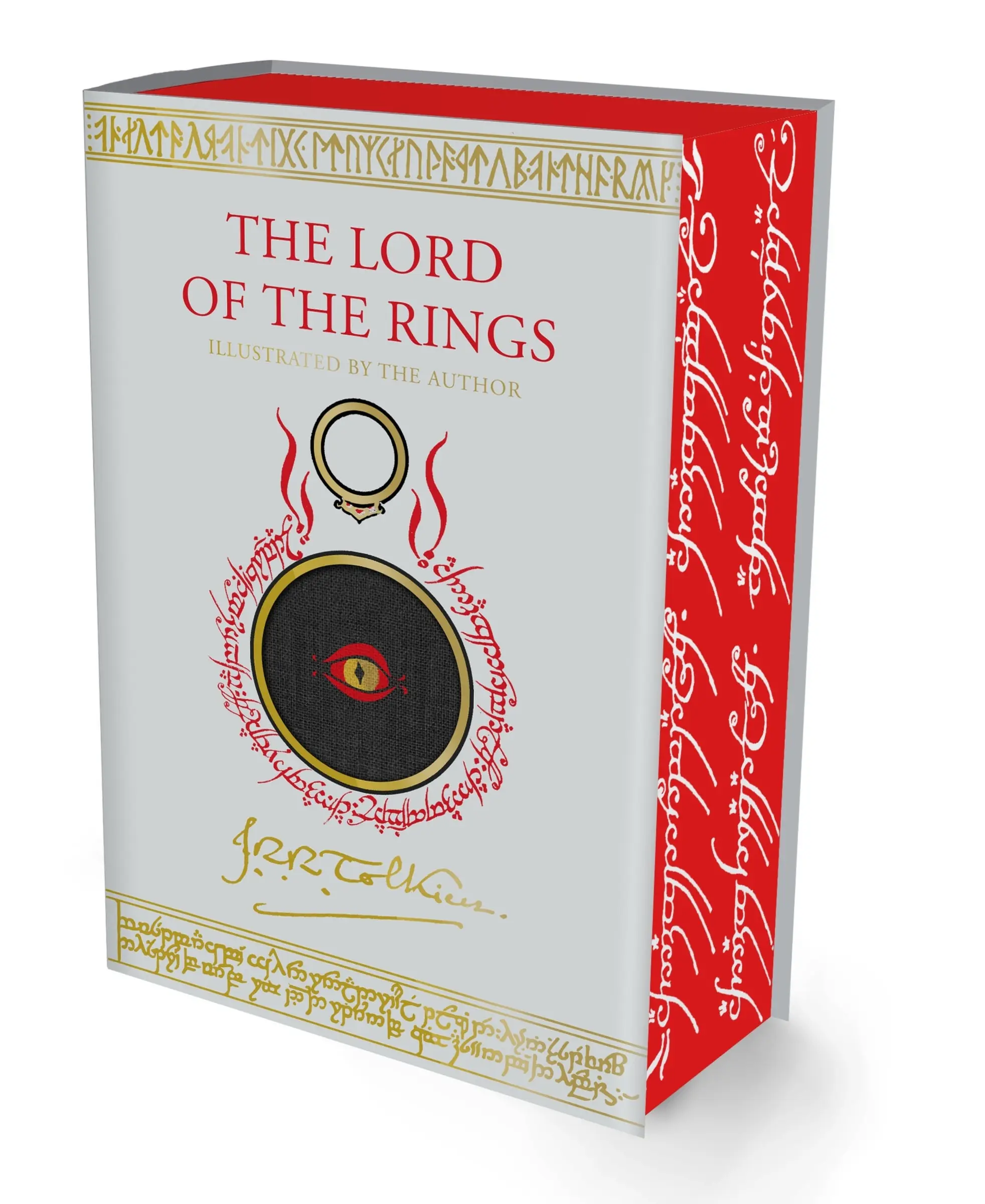 The Lord of the Rings Illustrated by J.R.R. Tolkien: Complete One-Volume Hardcover with 30 Color Illustrations, Fold-Out Maps & Sprayed Edges