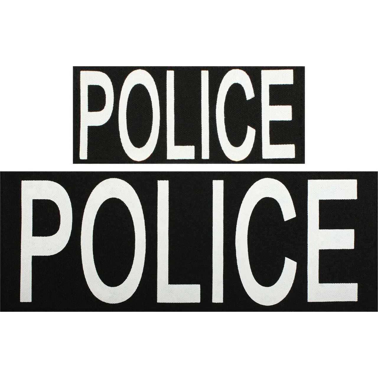 Police Patches Set - Hook Back for Vests or Jackets