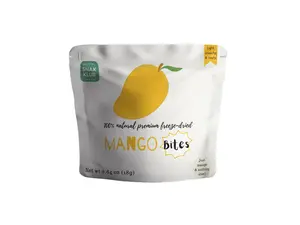 Snakklub Mango Bites – Freeze-Dried Mango, 100% Fruit Without Added Sugar/Additives/Preservatives Fruit Snack