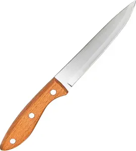 Paring Knife Peeling Fruit Vegetable Cutting Meat Slicing Kitchen Knives Stainless Steel Ultra Sharp Blade Wooden Ergonomic Handle Classic Baseball Cap