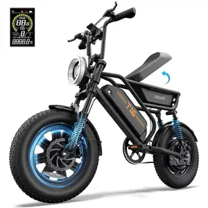 【1000W】Peak  Electric Bike for Adults/Teens 16"x4.0'' Fat Tire 48V 13AH Battery E-Bike 60 Miles Range Off-Road UL 2849 Certified with Powerful Motor & Long-Lasting Battery