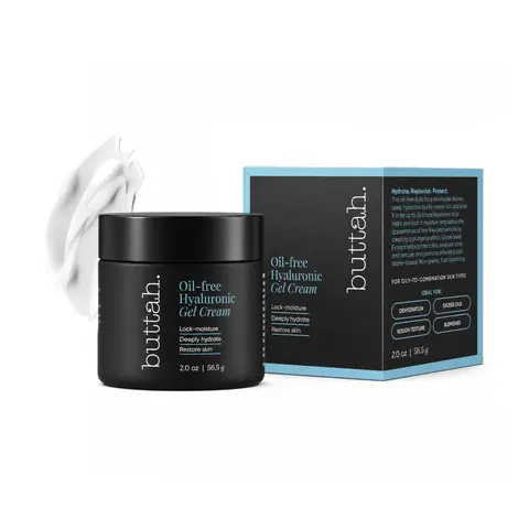 Oil-free Gel Cream Moisturizer for Oily Skin - Hyaluronic Acid Gel Moisturizer with a Matte Skin Finish