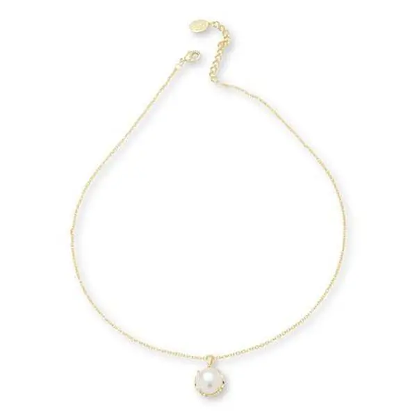 Connie Craig Carroll Jewelry 20" Cultured Mabé Pearl Drop Necklace