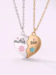 Best-Selling Mother Son Necklace Set, Matching Alloy Pendants, Ideal Gift Jewelry, Perfect for Special Occasions