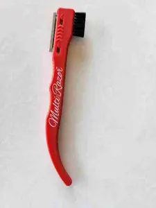 Multi Hair Razor with Cleaning Brush | Professional Barber & Eyebrow Razor | Red