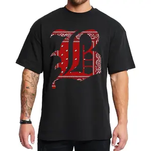 B Bandana Lettering Chicano Clothes Chicana Cholo Lowrider Style Unisex Hoodie Medium Heavy Sweatshirt for Men & Women Streetwear - Menswear, Fabric