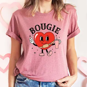 Bougie Heart Boujee Tshirt Valentine's Day
