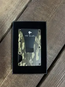Bottomland Grit Aluminum Slim Wallet W/ Money Clip