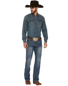 Cody James Men's Wolfstooth Wash Duke Relaxed Bootcut Stretch Denim Jeans - Cjsp20j02-Mdw