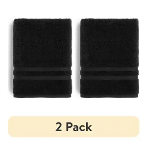 Performance Solid Bath Towel, 54 x 30, Black, 100% Polypropylene, Durable Design for Everyday Use