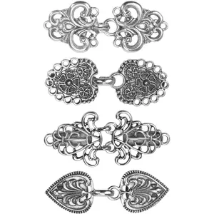 4 Pieces Vintage Sweater Clips, Collar Clips for Cardigans to Hold Sweater Together, Shawl Collar Clasp Dress Shirt Brooch Clip&Dress Clips Back Cinch