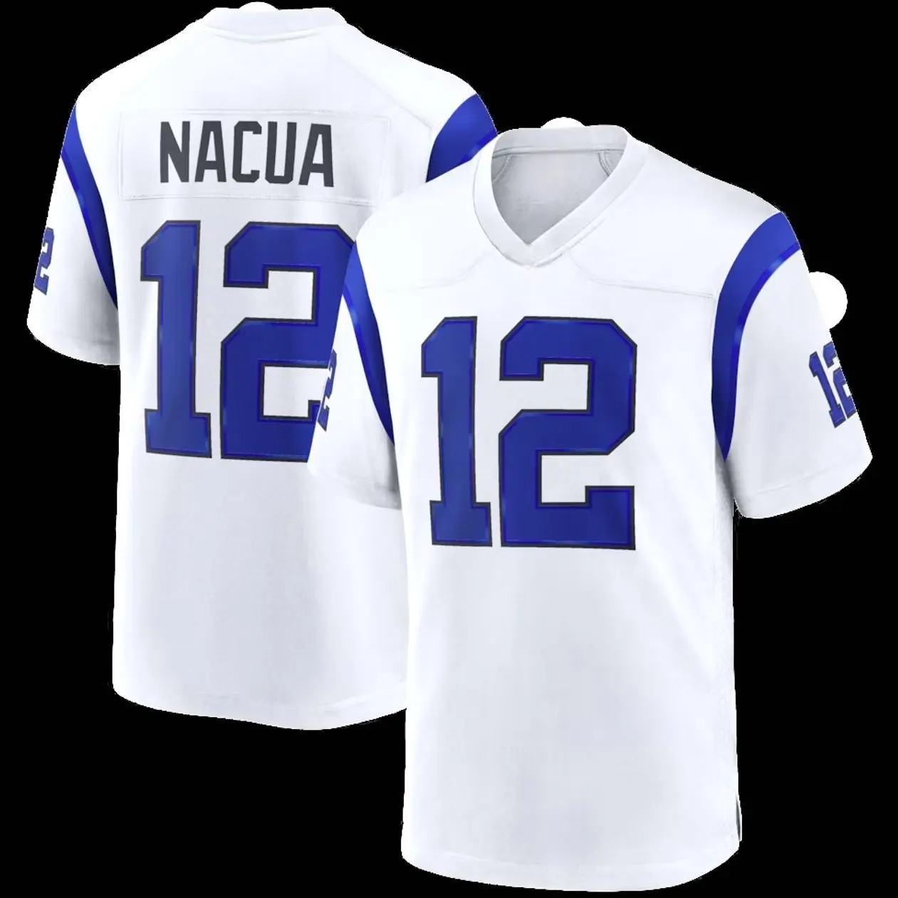 Unisex Football inspired by Nacua 12 Los Angeles Fearsome White Game Jersey