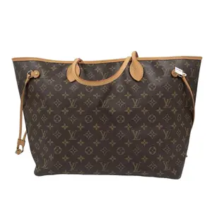 Pre-owned Louis Vuitton Monogram coated canvas with Vachetta leather trim Tote Bags Neverfull GM Brown monogram Excellent S009260226001