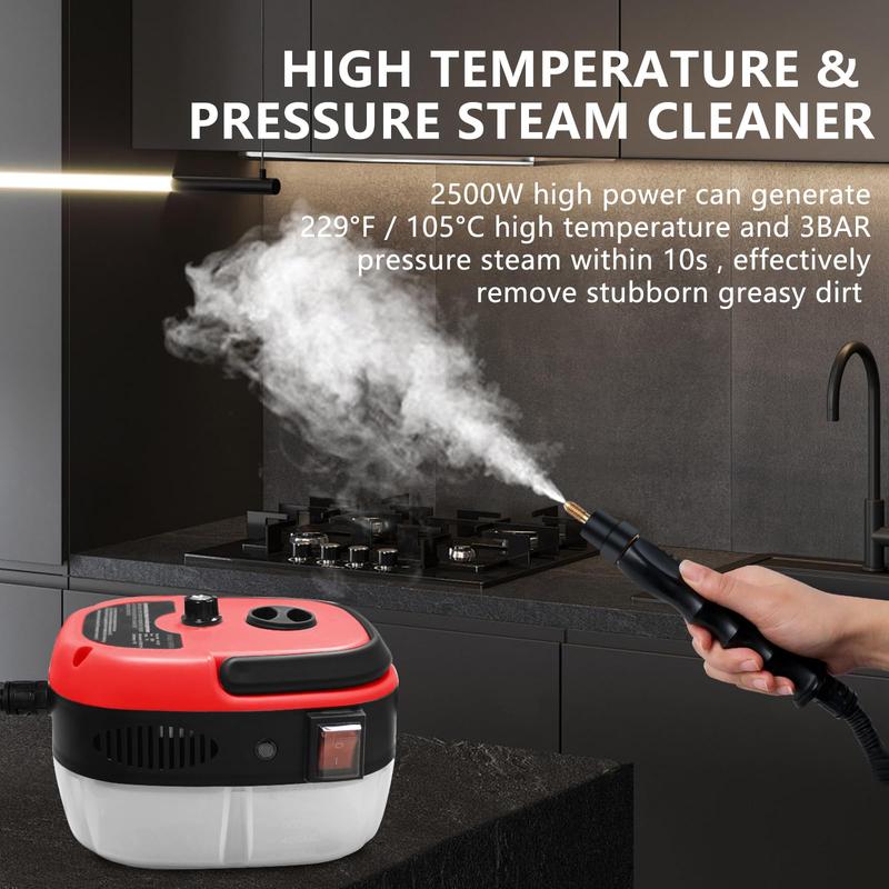 Clearance Sale!Handheld Pressurized Steam Cleaner,2500W Handheld High Temp Portable Cleaning Machine, Cleaning for Couch, Auto, Floor Car Wash Equipment