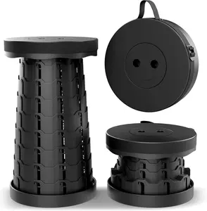 Upgraded Foldable Stool Thickened Portable Collapsible Retractable Stool for Fishing Hiking Tours BBQ Parties Outdoor Activities with Carry Strap