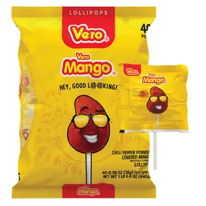 Vero - Chili Pepper Covered Mango Lollipop 1lb Bag